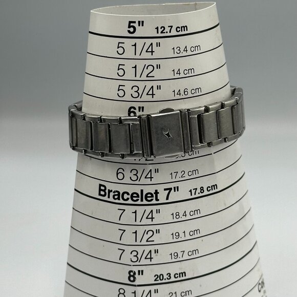 3/$30 Fastrack Watch Women Silver Tone Green Dial Stainless Steel 34MM - Picture 9 of 14